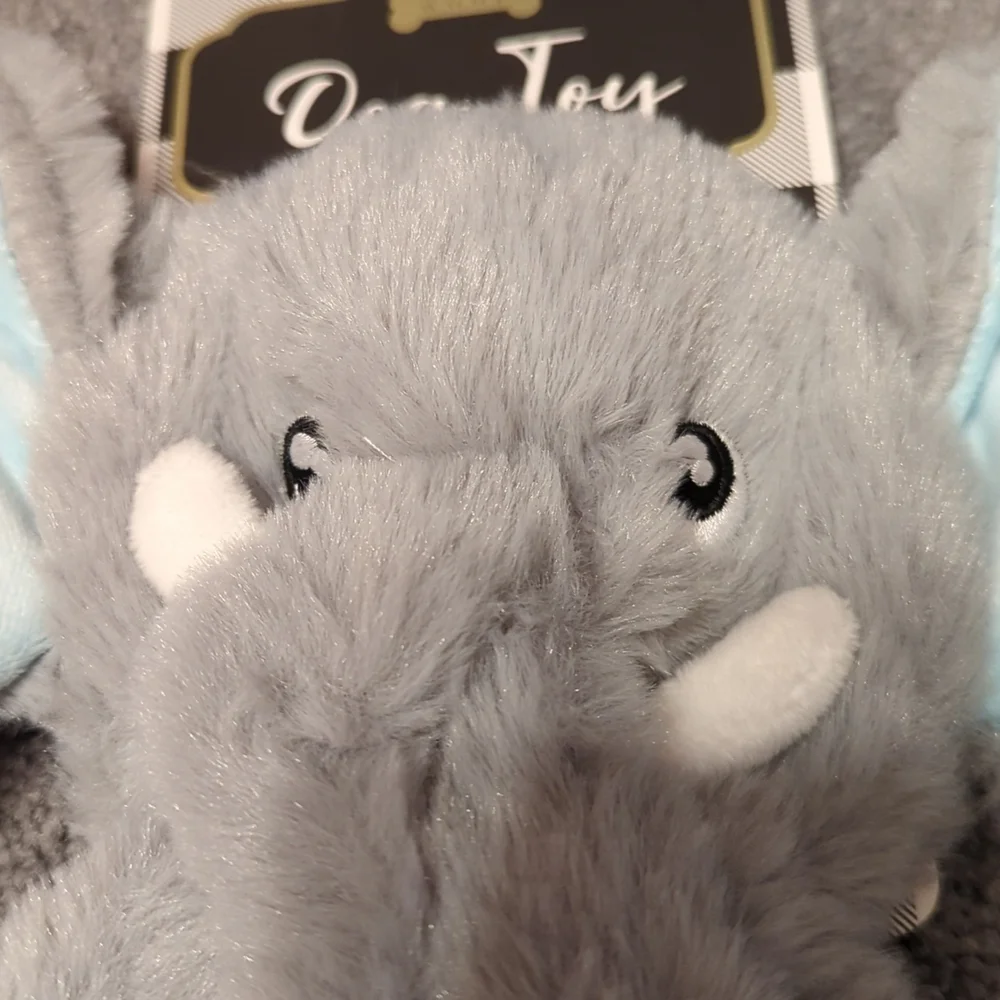 Woof Dog Toy. Grey Elephant. Squeak Me. Sale SALE